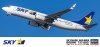Hasegawa 10744 Boeing 737-800 Skymark Airlines 1/200